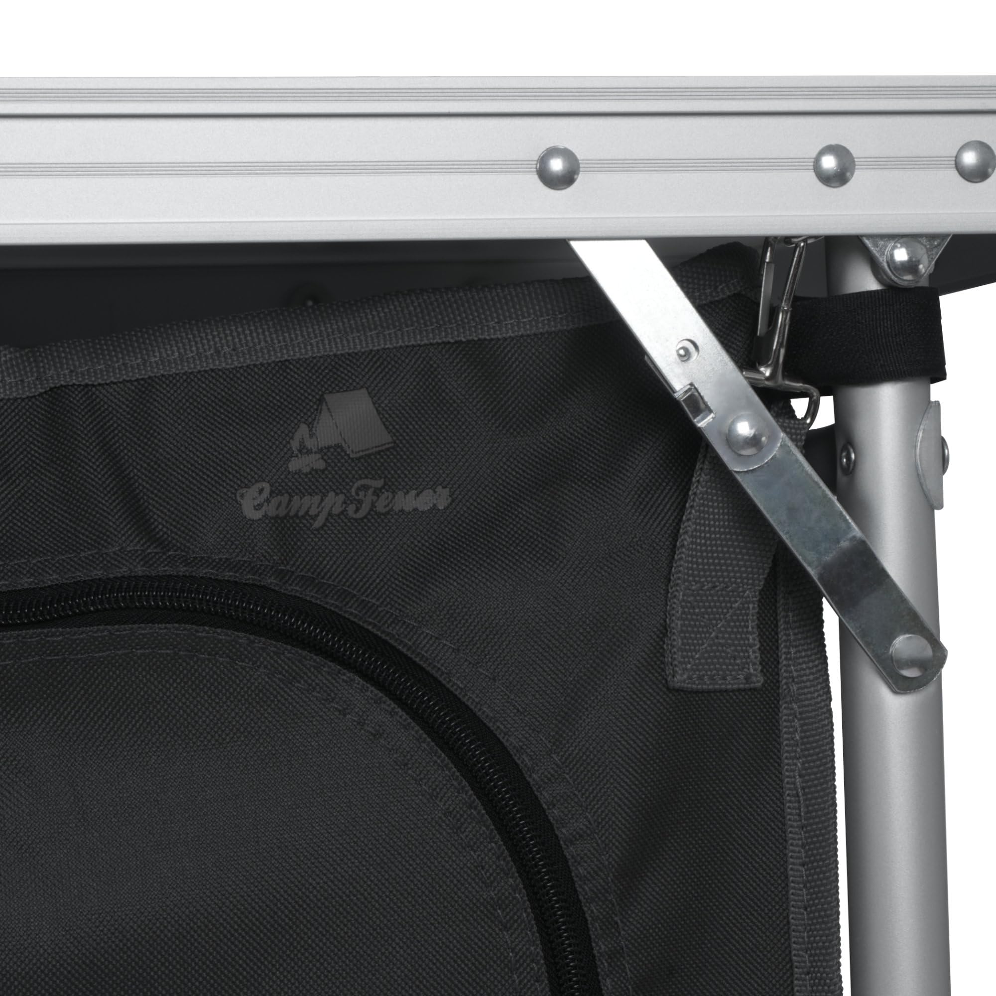 CampFeuer Armario de Camping | Cocina de Camping 171 x 111 x 48 cm | Armario Plegable con Protección contra Salpicaduras, Muchos Estantes y Compartimentos de Almacenamiento, Incl. Bolsa de Transporte
