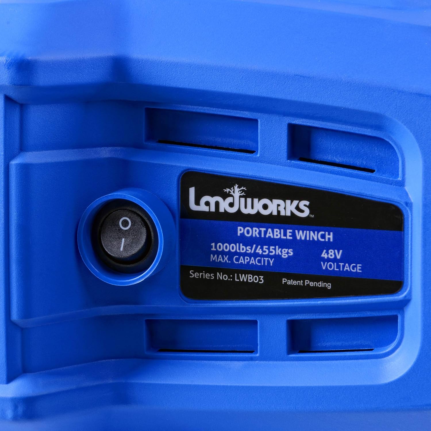 Landworks Electric Towing Capstan Winch Hoist Portable Cordless Brushless Motor Li-Ion Battery Powered 1000-2000 1/2-1 Ton Max Pulling Force for Forestry Hunting Off Road (Low Stretch Rope Included) : Industrial & Scientific