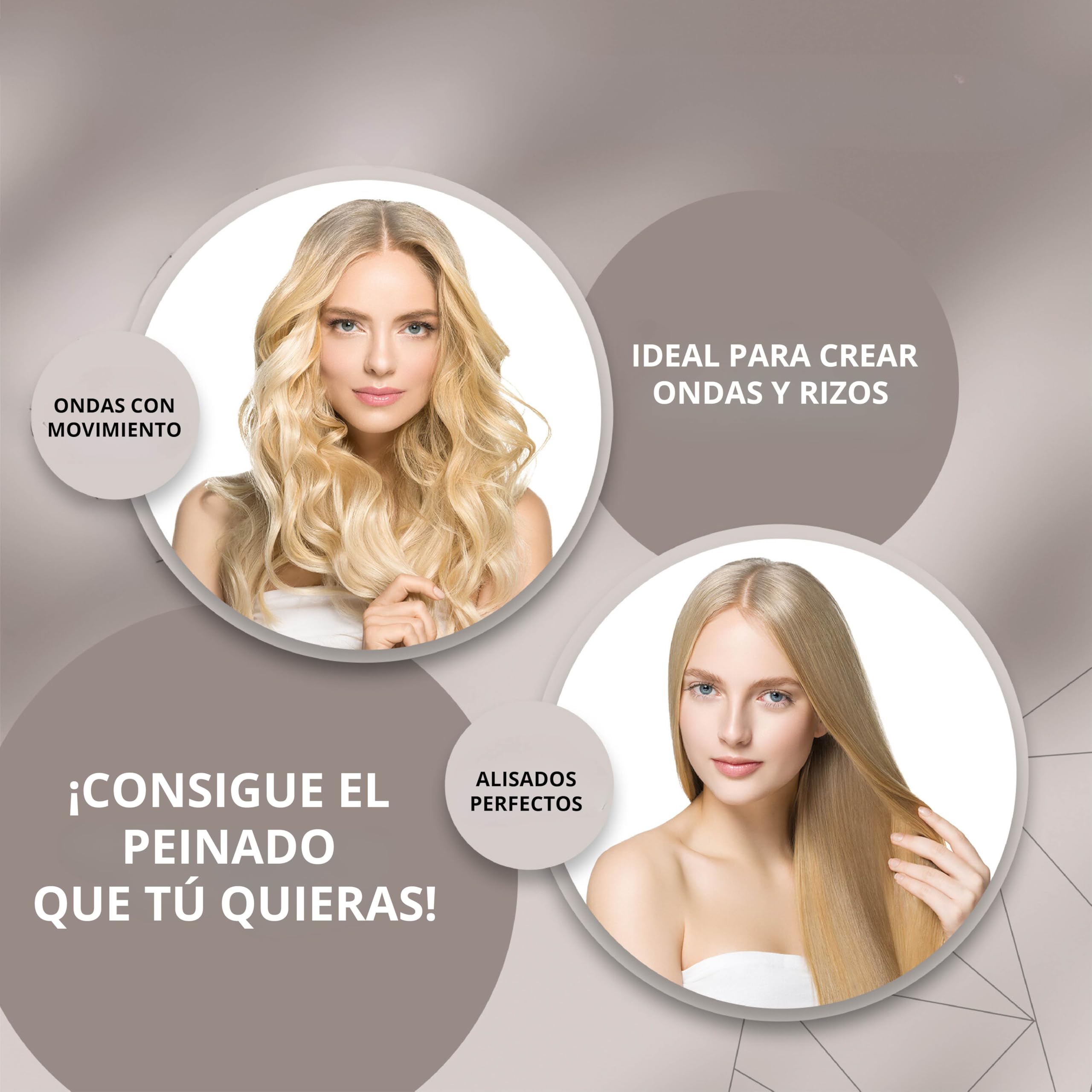 Corioliss C1 | Plancha del pelo Profesional | Placas de titanio | Alisado y Ondas | Temperatura ajustable 120º-235º | Calentamiento 20 seg | Con funda de Viaje | Leopard Gold
