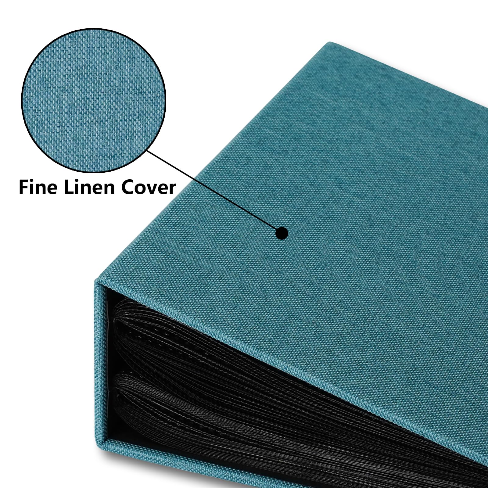 Vienrose Album Foto 10x15 cm, 100 Tasche, Copertina in Lino Album Fotografico, per Foto Verticali, Matrimonio, Bambin, Famiglia