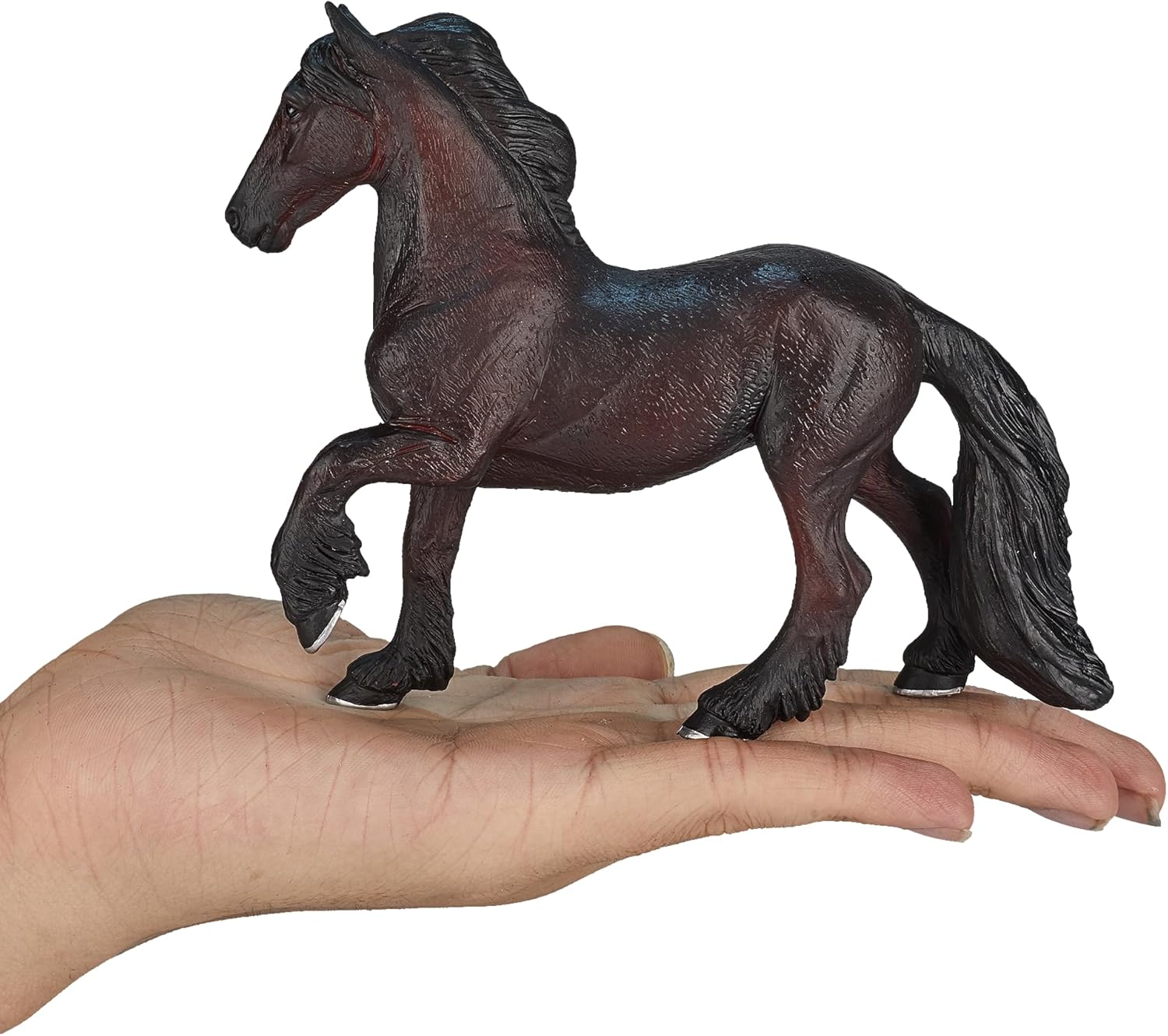 MOJO Friesian Mare Realistic Domesticated Horse Toy Replica Hand Painted Figurine