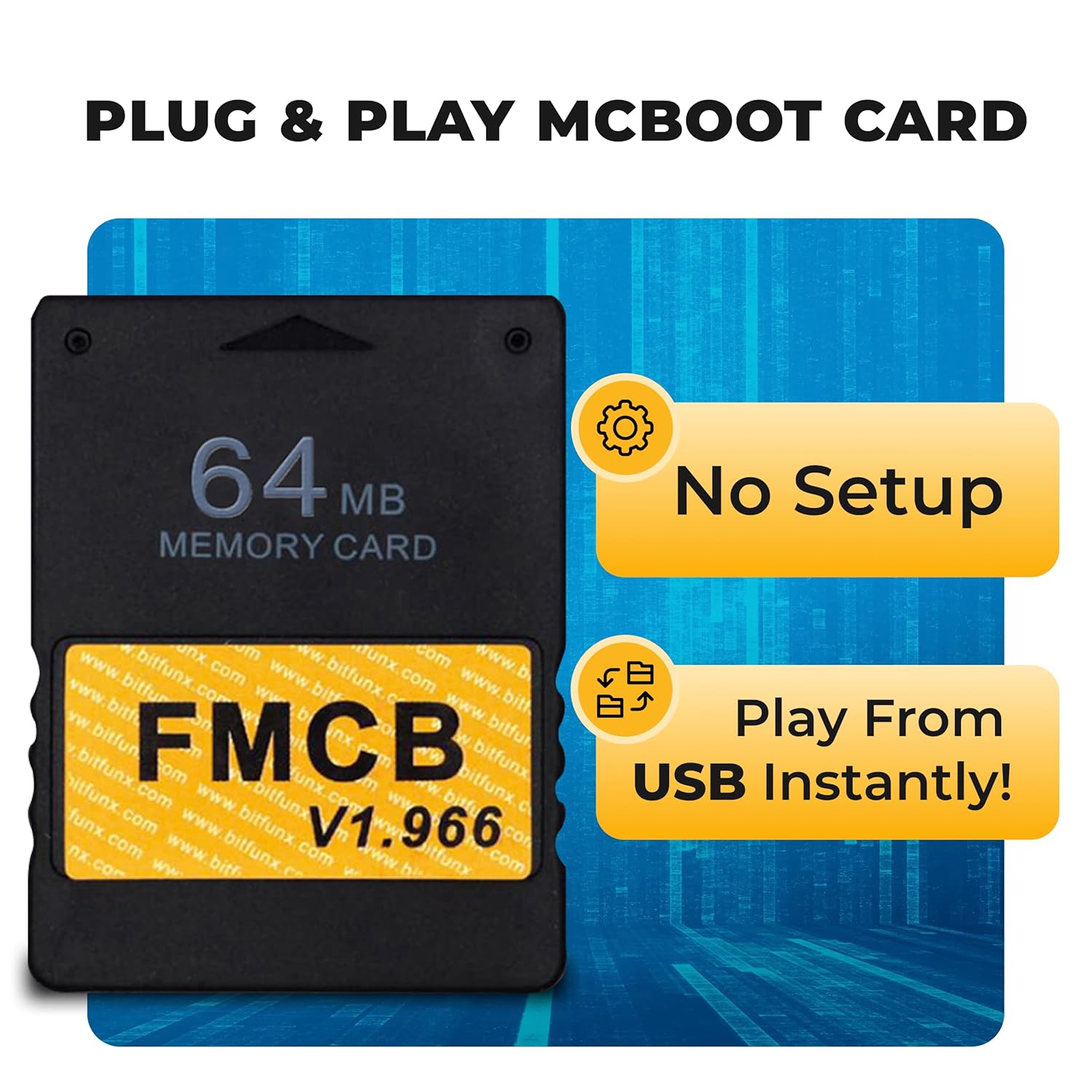 Skywin FMCB Free Mcboot PS2 Memory Card v.1 966-64 MB Memory Card for PS2 PlayStation 2 Games in USB Hard Drive or Hard Disk - Image 3