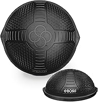 BOSU Half Ball Balance Trainer: 25-Inch Burst-Resistant Dome for Strength, Flexibility, Core & Rehab Workouts with Pump