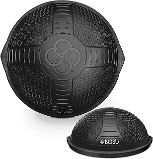 BOSU Half Ball Balance Trainer: 25-Inch Burst-Resistant Dome for Strength, Flexibility, Core & Rehab Workouts with Pump