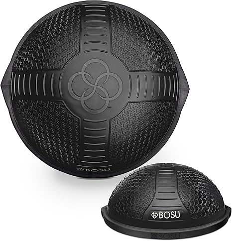 Bosu Half Ball Home Balance Exercise Trainer for Strength and Flexibility Workouts with Built to Last Burst Resistant Material and Hand Pump