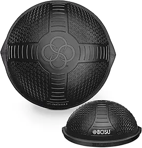 Bosu Half Ball Home Balance Exercise Trainer for Strength and Flexibility Workouts with Built to Last Burst Resistant Material and Hand Pump