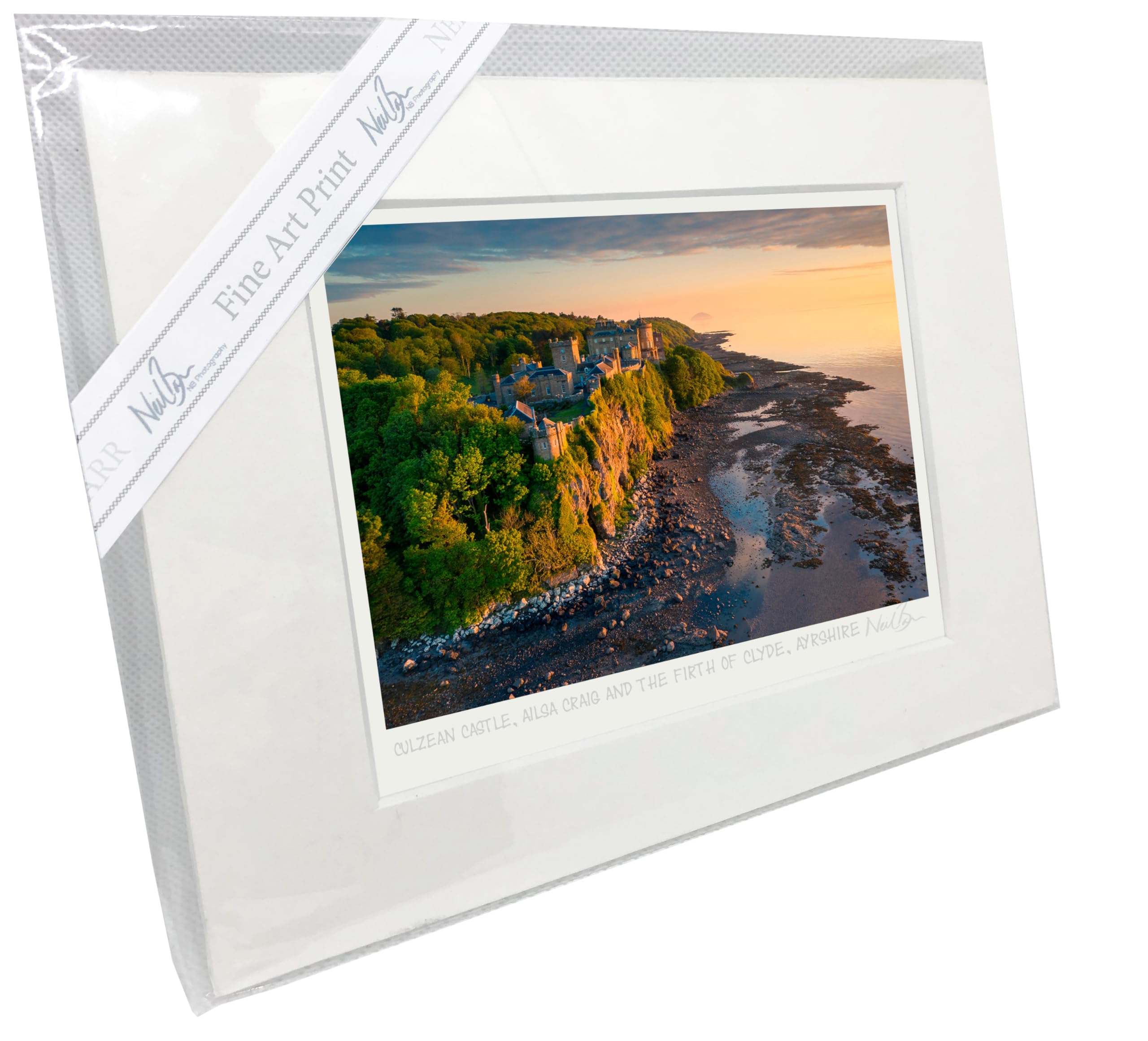 Culzean Castle & Ailsa Craig Ayrshire Scotland Wall Art – Unframed Landscape Photography Print – Scotland Gift – Fine Art Photo (Unframed, A6/5"x7")