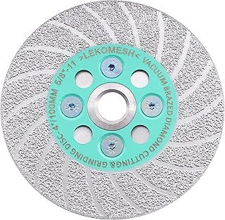 LEKOMESH Grinding Cutting Diamond Blade - Diamond Grinding Wheel 4"/100mm, Granite Grinding Wheel for Shaping Porcelain Stoneware,Tile,Ceramic,Granite,5/8"-11 Thread