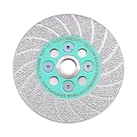 Vista 11 de Hoja de diamante de corte de pulido - Muela abrasiva de diamante 4-1/2"/115mm, muela de granito para dar forma a gres porcelánico, azulejos