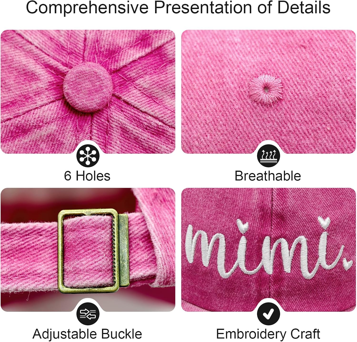 Mimi Hat - Gifts for Mimi from Grandkids - Mothers Day, Birthday, Christmas & Thanksgiving - Image 3