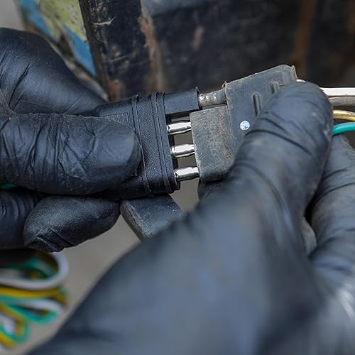 Miniatura 7 de ABN Extensión de cable para remolque, 4 pies, enchufe plano de 4 pines de 4 vías de calibre 20 - Extensor de arnés de cableado de remolque de luz de