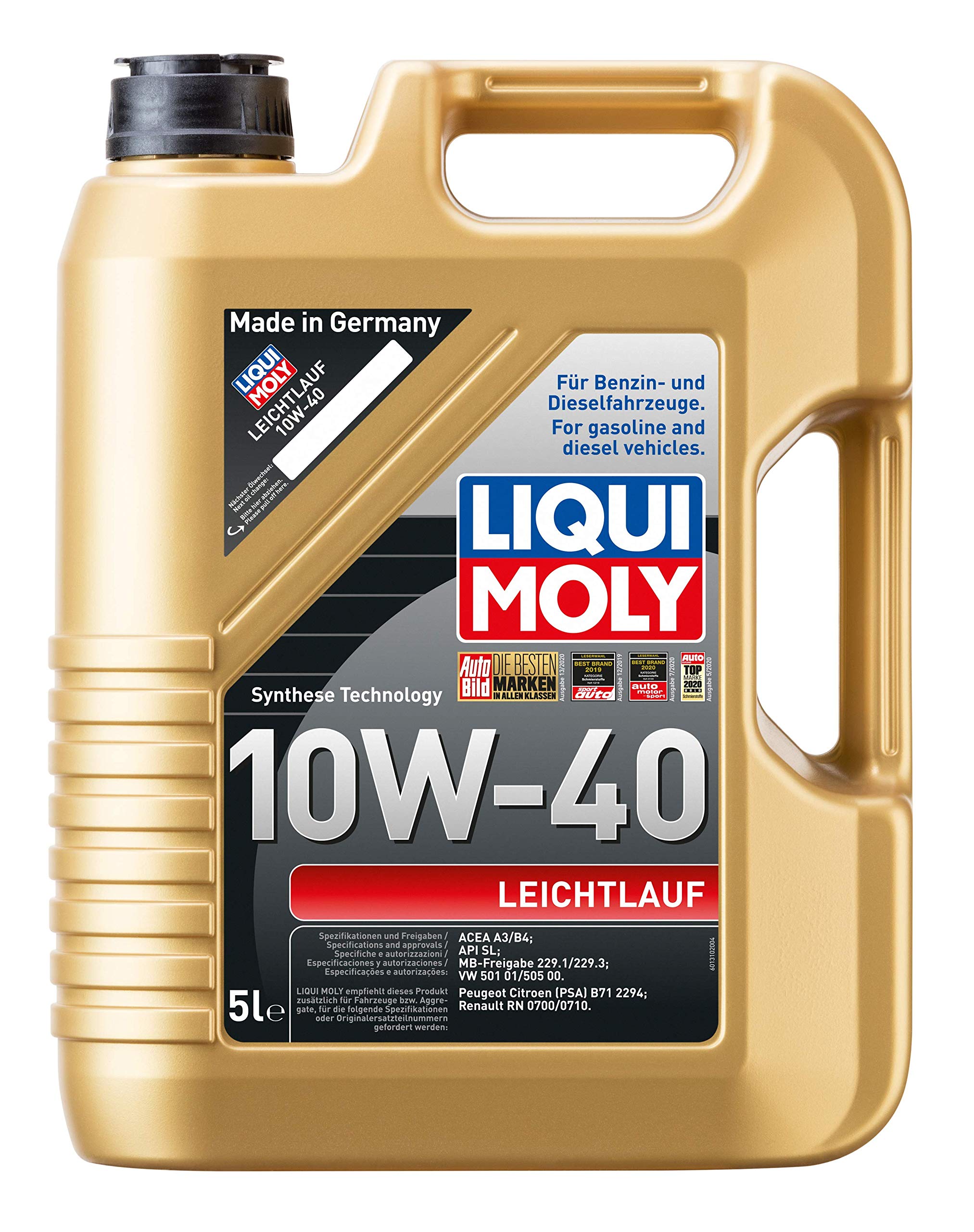 Liqui Moly Leichtlauf 10W-40 5 l Otomotiv Bakım Ürünü