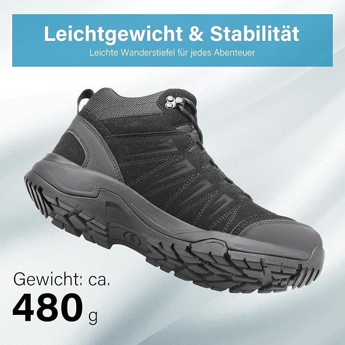 Men's Waterproof Leather Hiking Shoes Outdoor Hiking Shoes Non-Slip and Comfortable