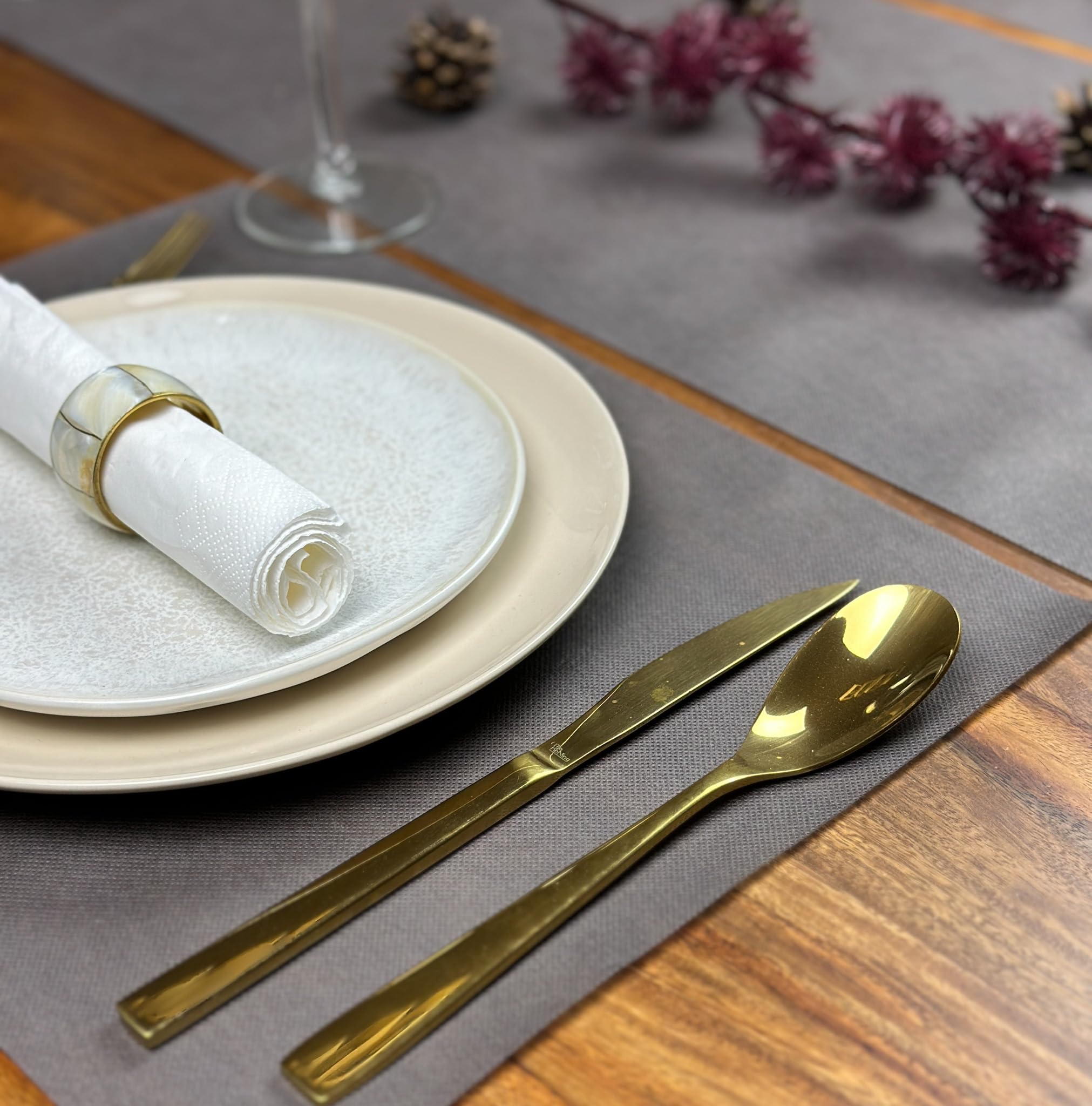 NATUARTE, Table Runner Grey, Felt Roll of 25 meters x 30 centimeters, Non Woven Table Decoration - Image 3