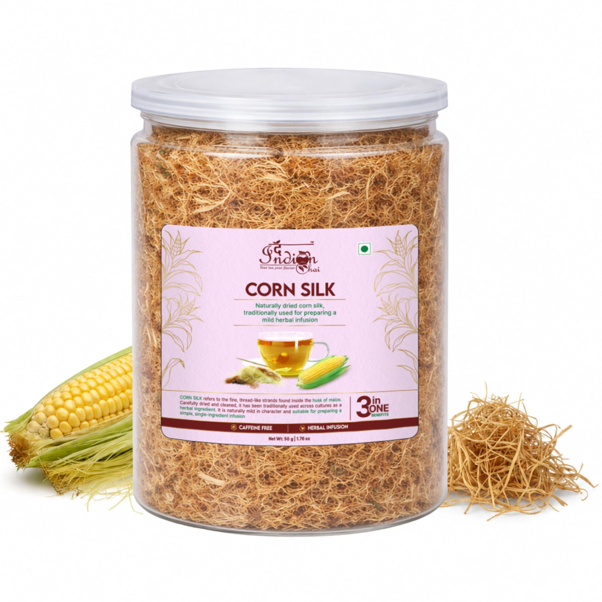 The Indian Chai - Corn Silk Tea 50g | Herbal Infusion | Caffeine Free Drink | Traditionally Used Herbal Threads for Daily Wellness |-picture-20
