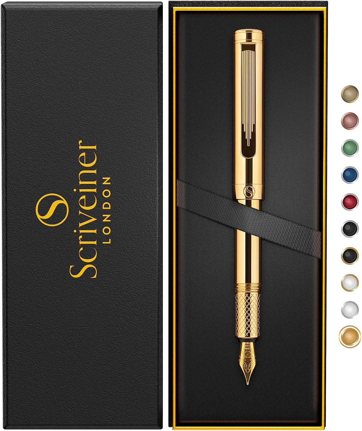 Scriveinerゴールドメッキ万年筆