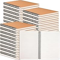 Vista 1 de miikoul 150 Packs A5 Spiral Notebooks, 8.3"×5.5", 60 Sheets/120 Pages, Hardcover Lined Journal Notepad Travel Notebooks for Office and Back to