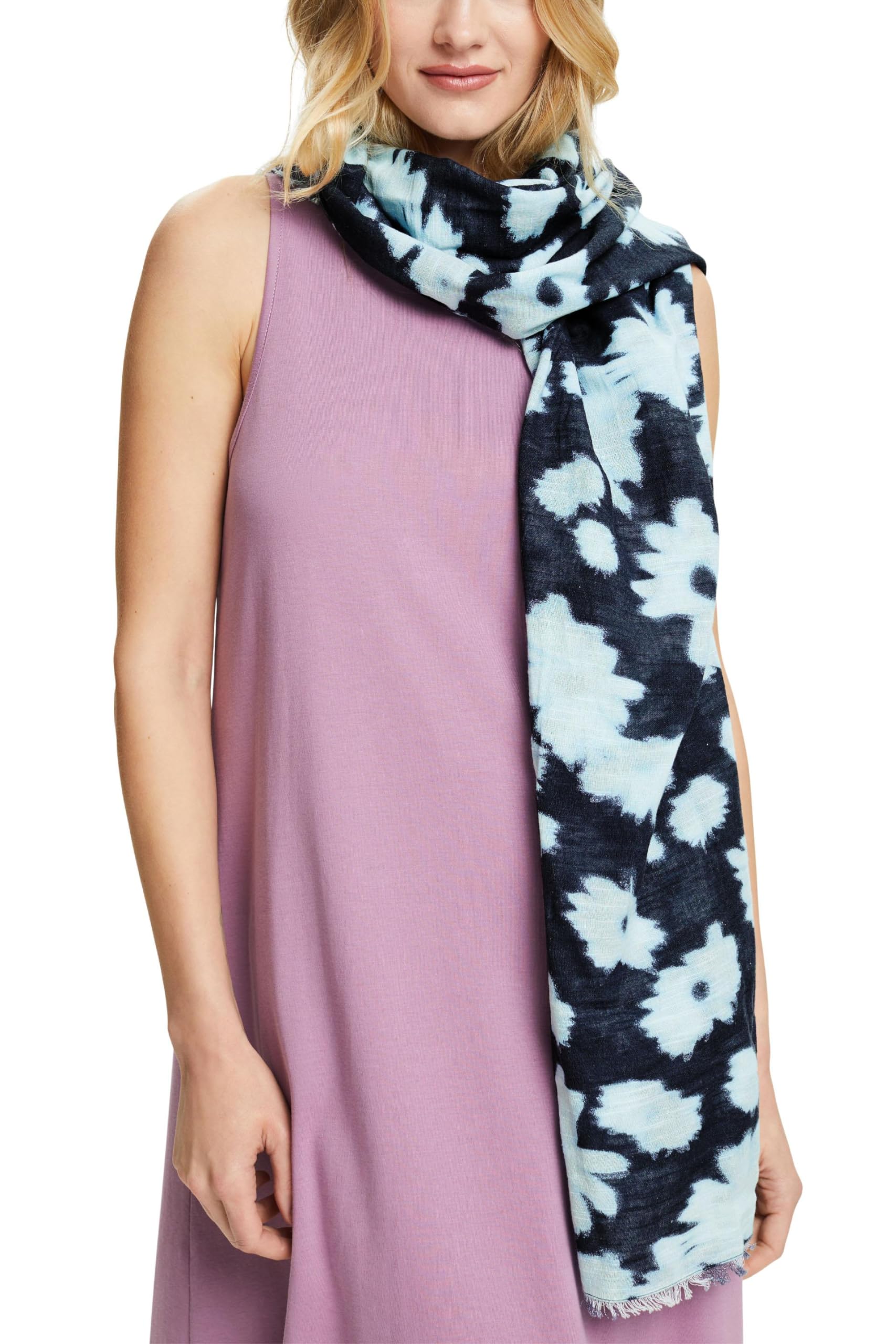 ESPRIT 054EA1Q307 szaliki, 400/NAVY, standard, 400/granatowy., jeden rozmiar