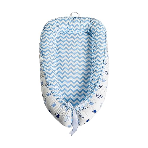 Funda para tumbona de bebé, 100% algodón, transpirable y suave, asiento de piso infantil de 0 a 24 meses para viajes, relajante, portátil y