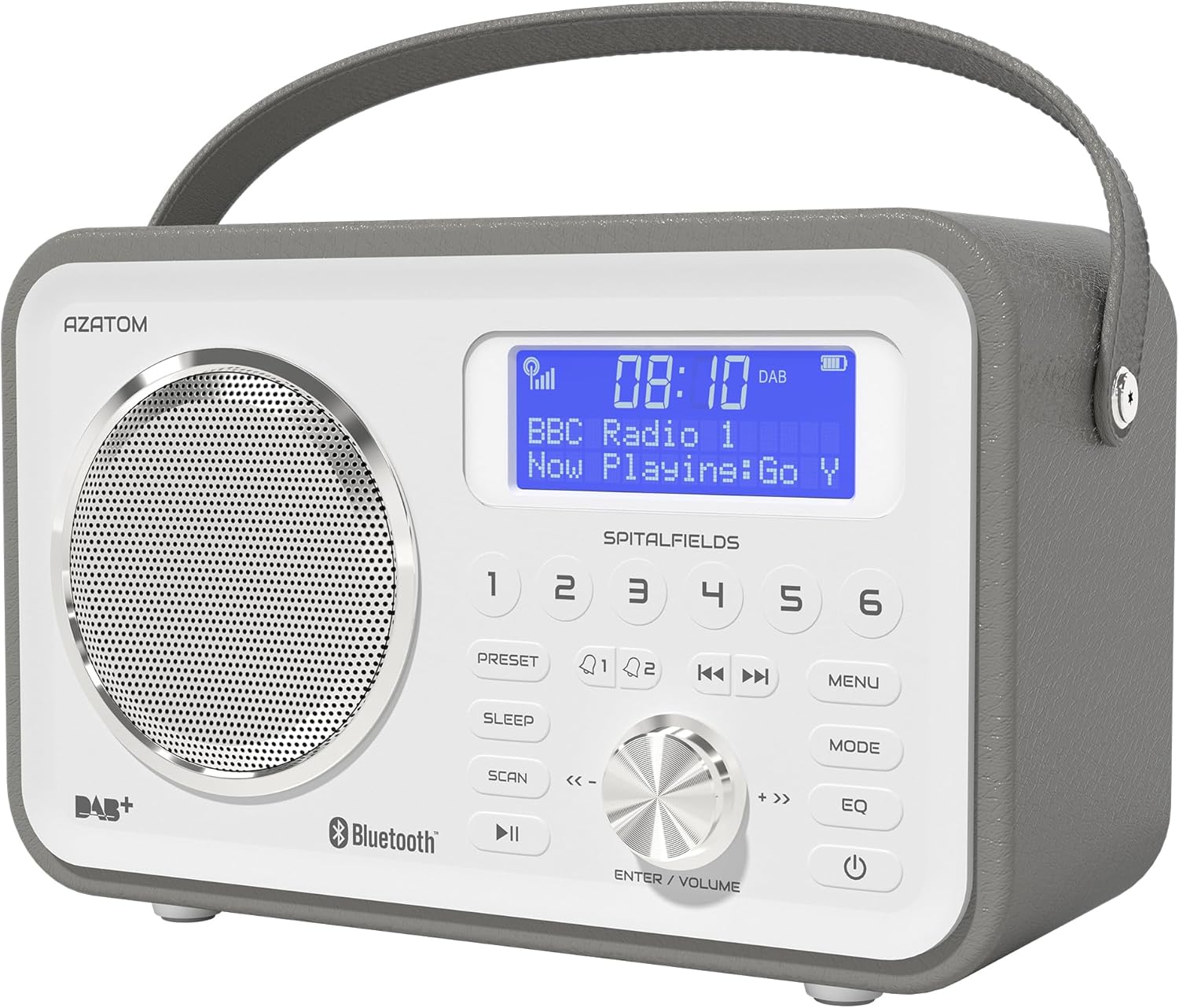 Spitalfields 2 Retro DAB/DAB+ Digital FM Portable Radio Alarm Clock