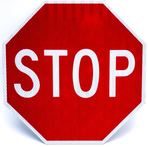 Highway Traffic Supply - Señales de parada legales prismáticas reflectantes de grado ingeniero de 30 x 30 - 3M disponible en Yaxa Colombia