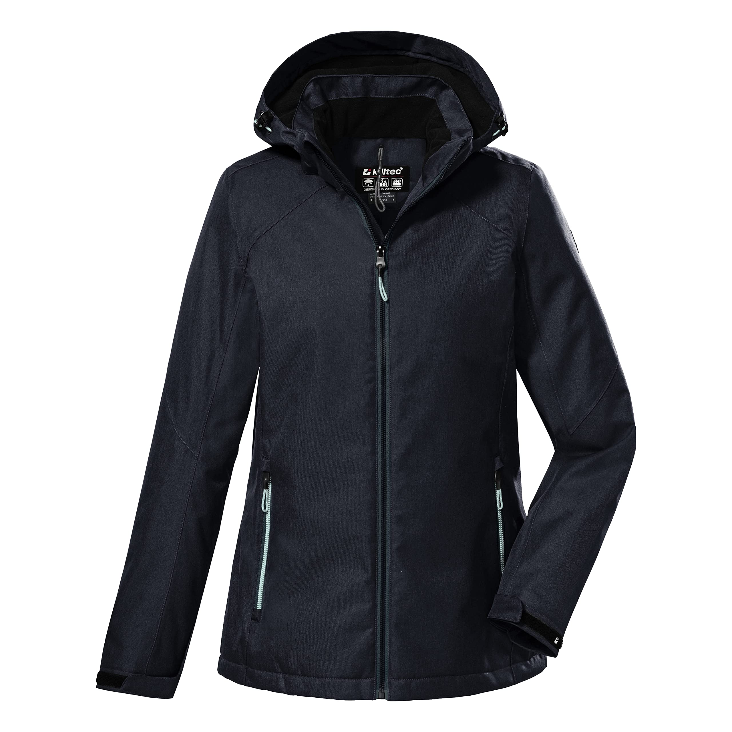 Killtec Damen Kos 133 Funktionsjacke - Wasserdicht 10.000 Mm, Winddicht, Mit Abnehmbarer Kapuze, PFC-frei