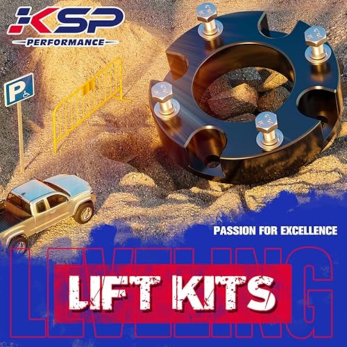 Miniatura 5 de KSP - Kit de elevación de nivelación frontal Tundra de 3 pulgadas, espaciadores de puntales delanteros de 3 pulgadas para Toyota Tundra 2007-2026