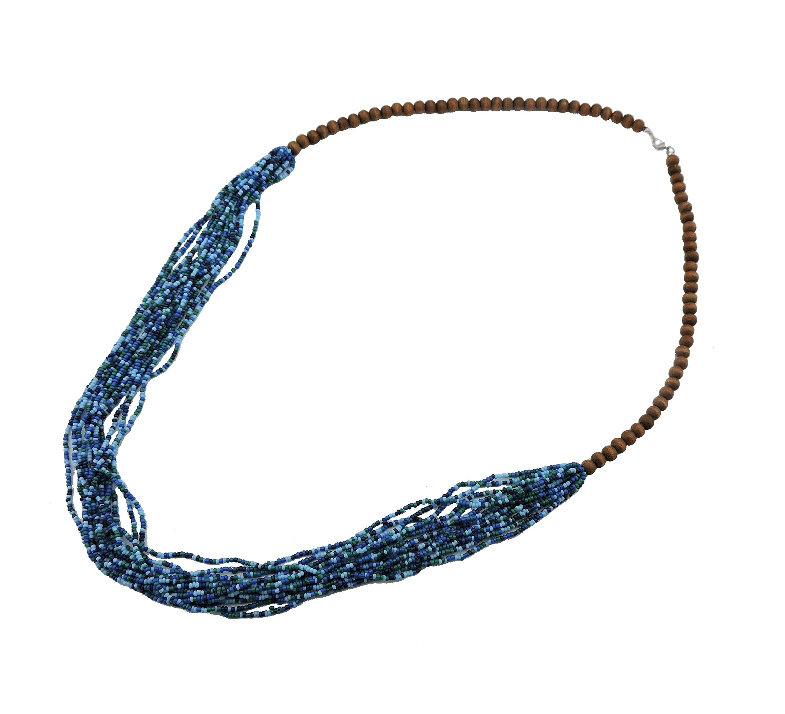 BOCAR Long collier de perles fait à la main avec boîte cadeau (NK-10407)