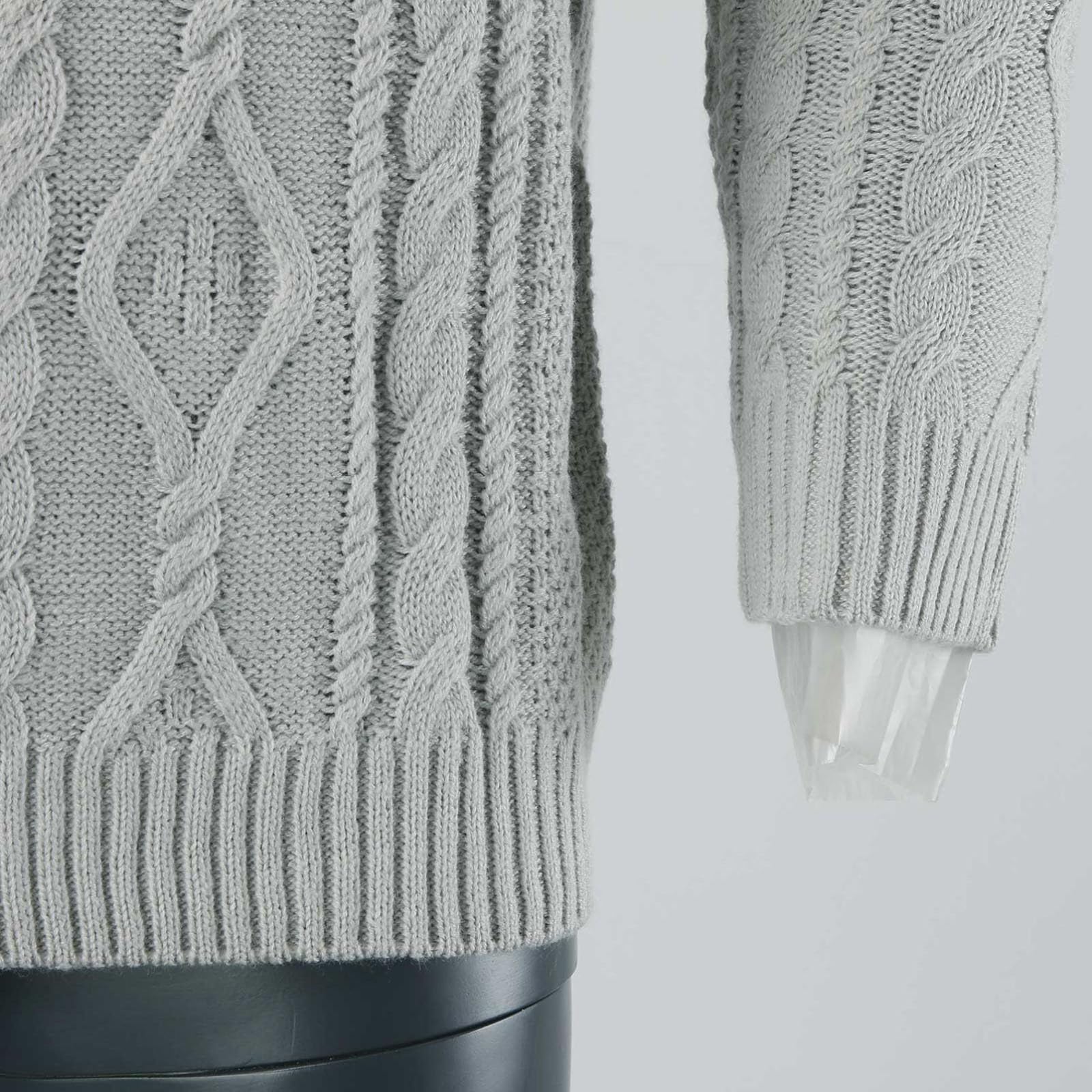 Jersey de cuello alto para hombre, cuello de tortuga, jersey de punto de cuello alto, suéter de negocios, informal, suéter de invierno, manga larga