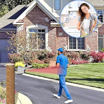 HTZSAFE Solar Wireless Driveway Alarm System-1 Receiver and 2 Sensors | 1/4Mile Long Transmission Range-Solar Powered No Need Replace Batteries-Outdoor Weatherproof Motion Sensor DIY Security Alert