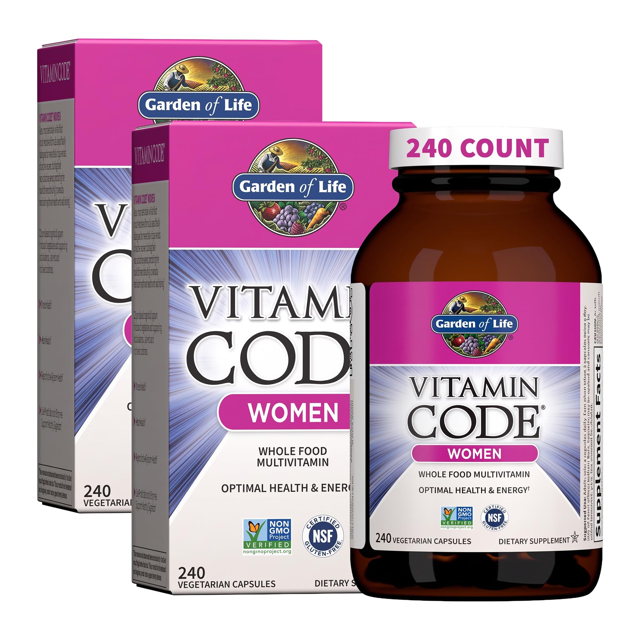 Garden of Life Vitamin Code Women's Multivitamin, Gluten-Free, 120 Capsules — Amazon image 9