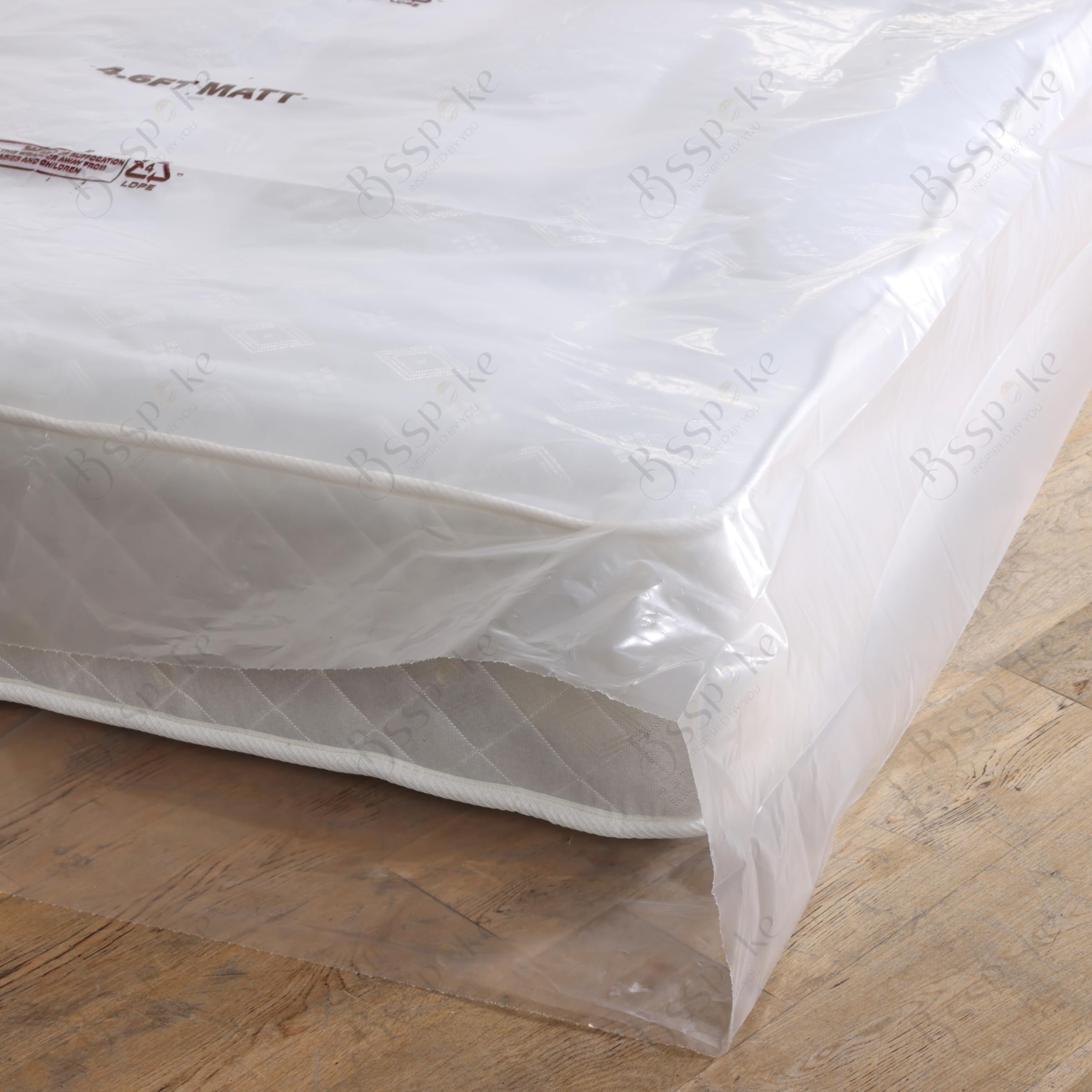 BSSPOKE 500 Guage Single Mattress Bags for Storage Durable Mattress Storage Bag for Moving & Storage, Perfect Fit - Image 4
