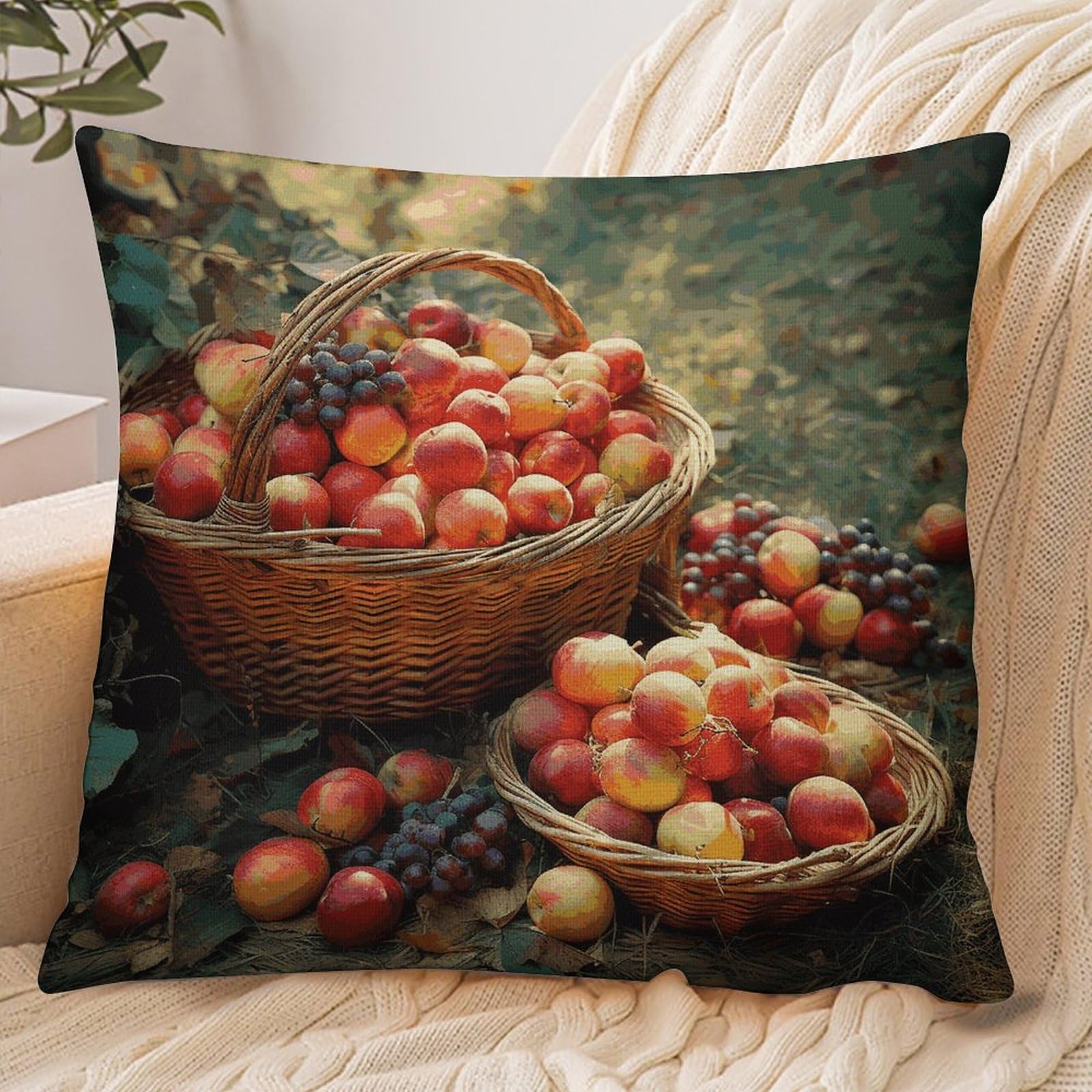 Fekiloot Style Fruit Harvest Pillowcase Pillow Sham Pillow Case