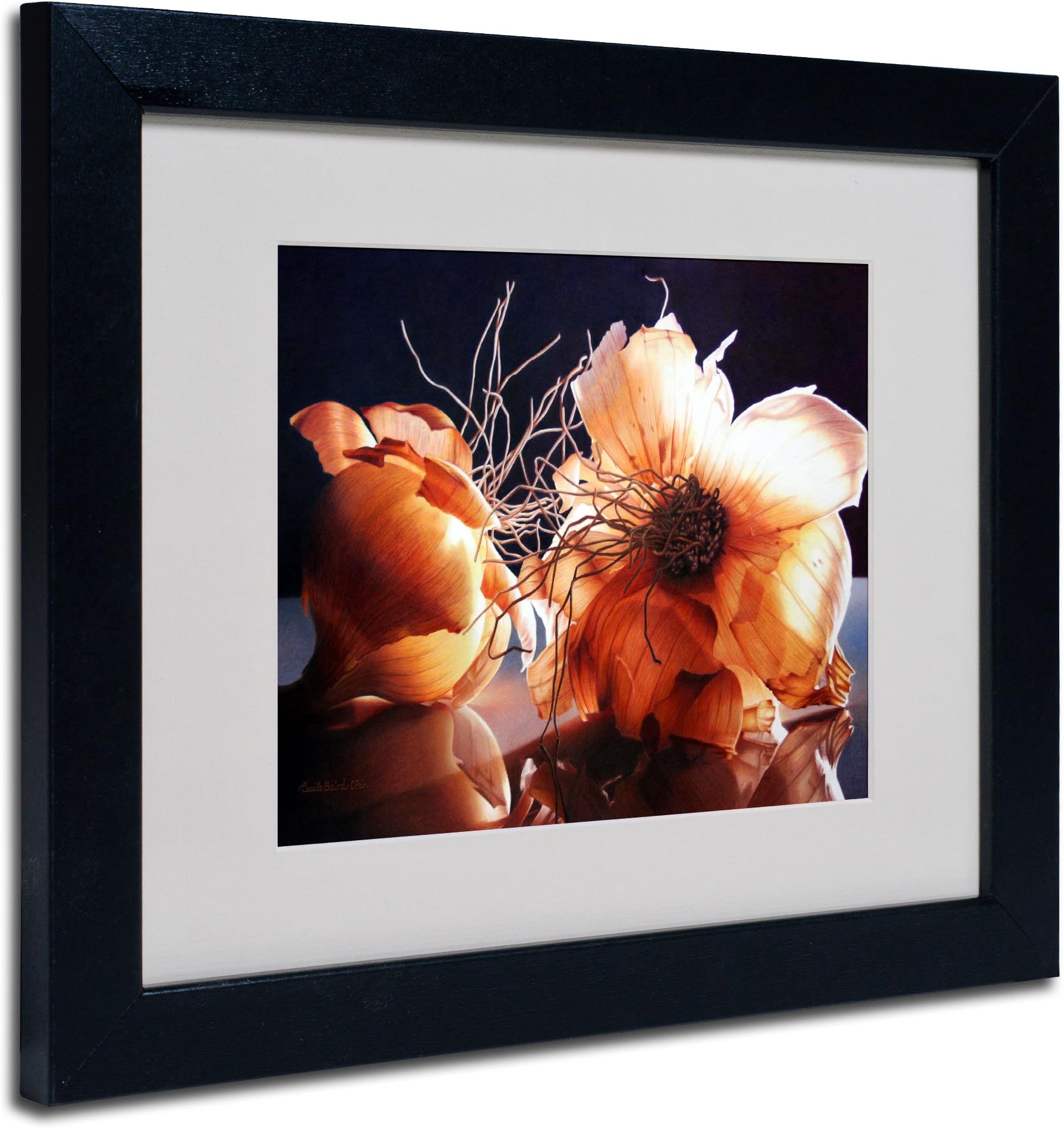 Don't Cry for Me Canvas Wall Art by Cecile Baird with Black Frame, 11 by 14-Inch