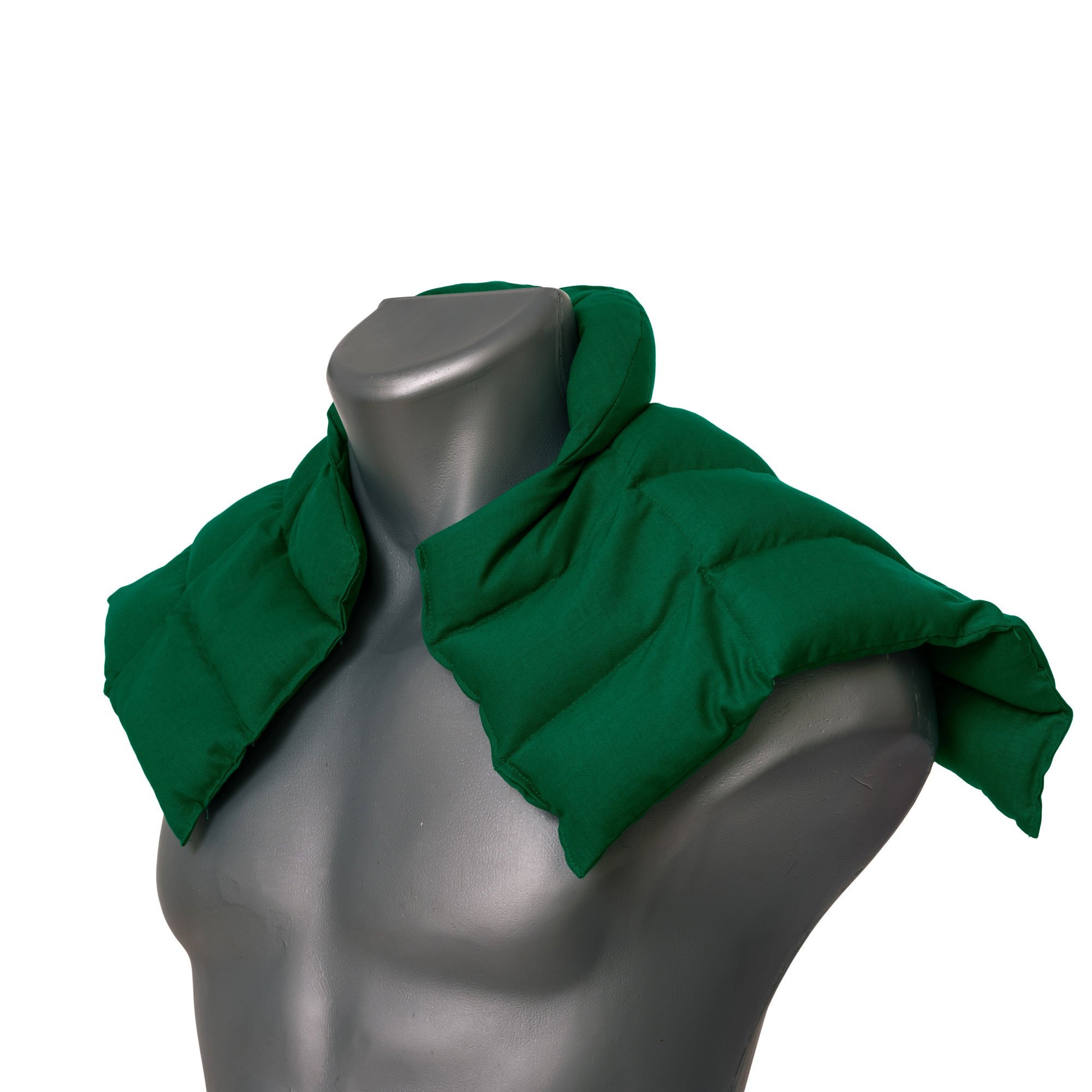 Cuscino termico cervicale XL per collo, spalle e schiena - Cuscino termico con semi di ribes - verde -