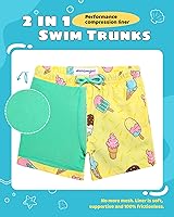 Vista 254 de maamgic Traje de baño para niños con forro de compresión elástico para niño Yema de Huevo Coco