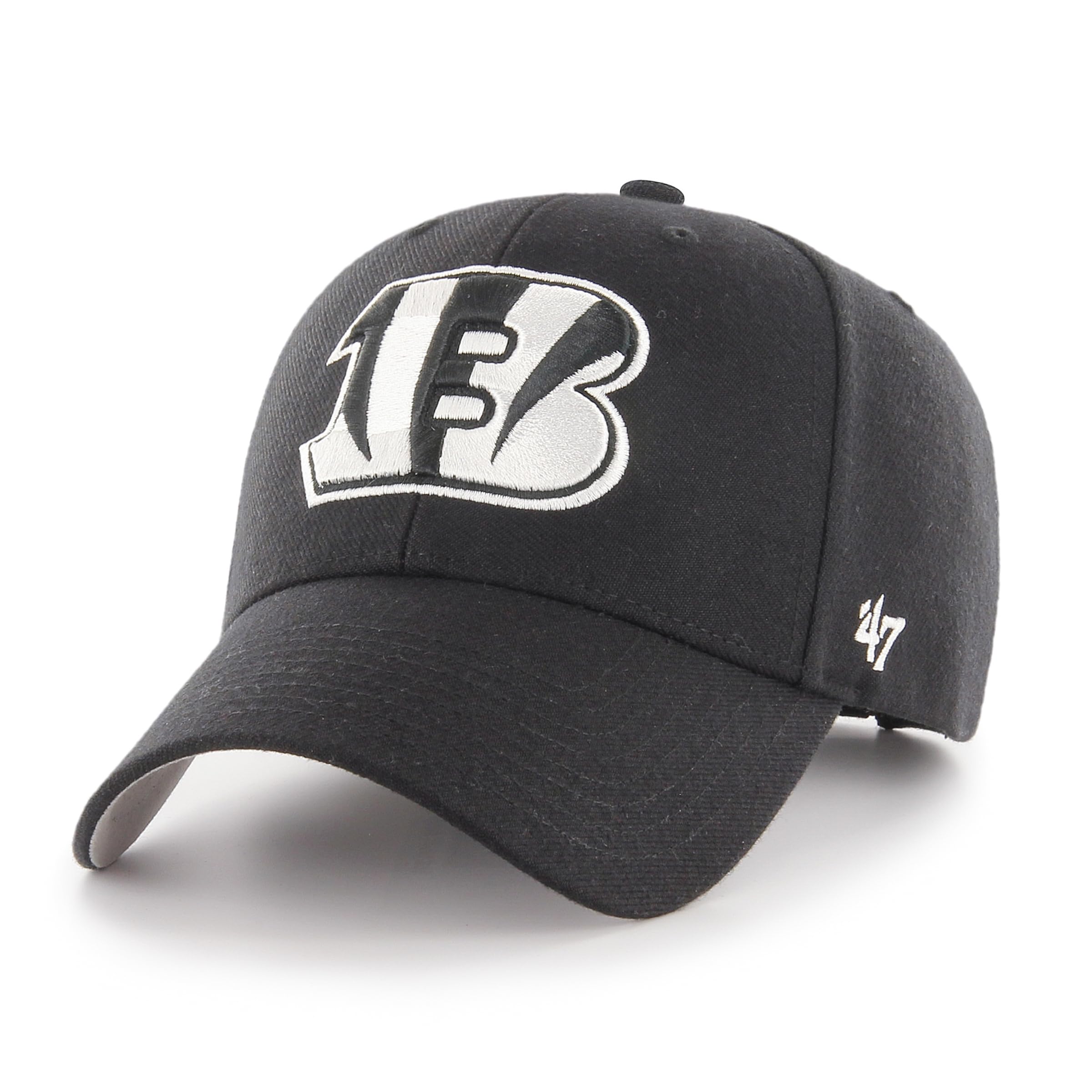 47 Cincinnati Bengals NFL MVP Unisex Baseball Cap, Adjustable, Team Badge, Black