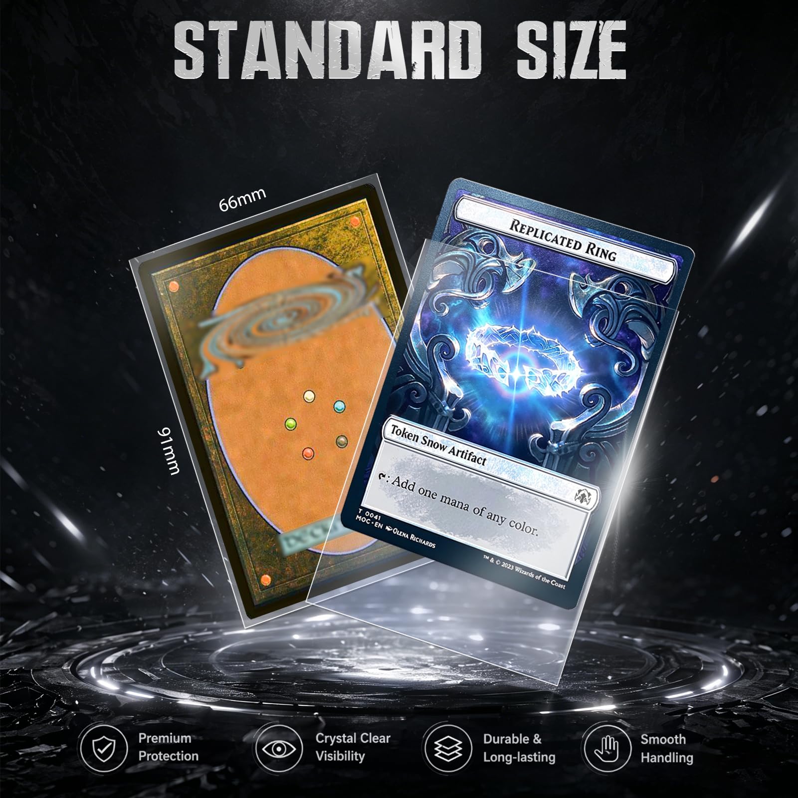1000 fundas protectoras transparentes suaves para tarjetas, estándar para fundas de tarjetas de centavo, fútbol, magia, béisbol, MTG, Yugioh