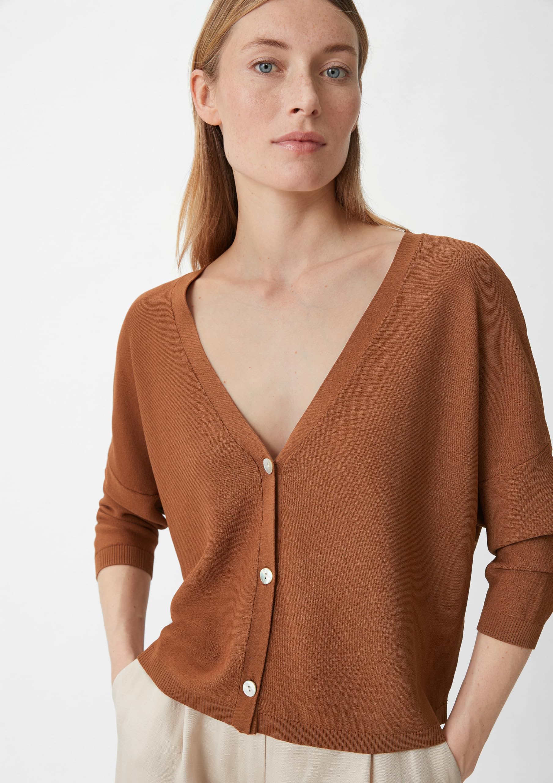 Comma Damen Sweater 2137573 8757 Brown S