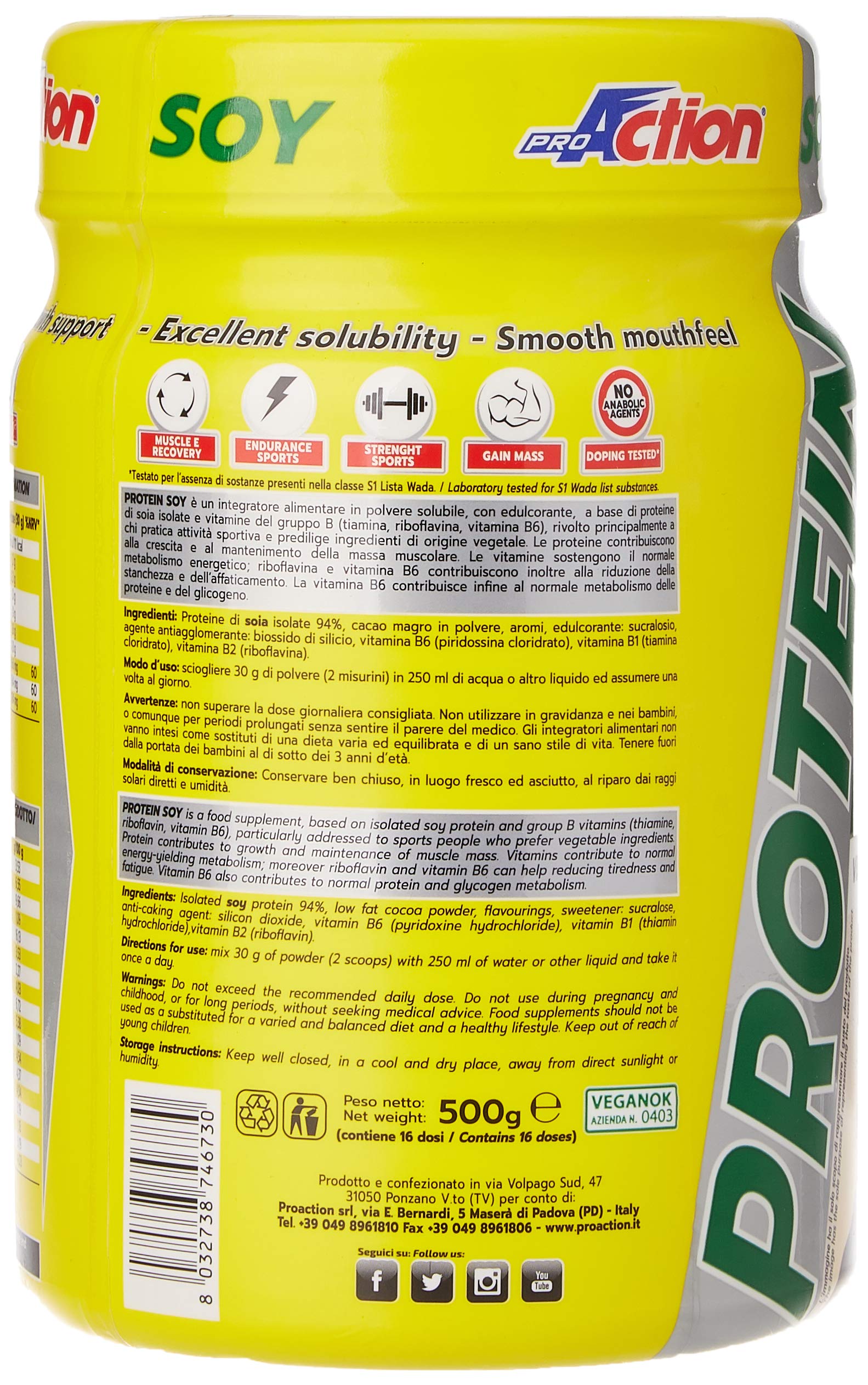 Protein Soy - Choco Cream ProAction 500g