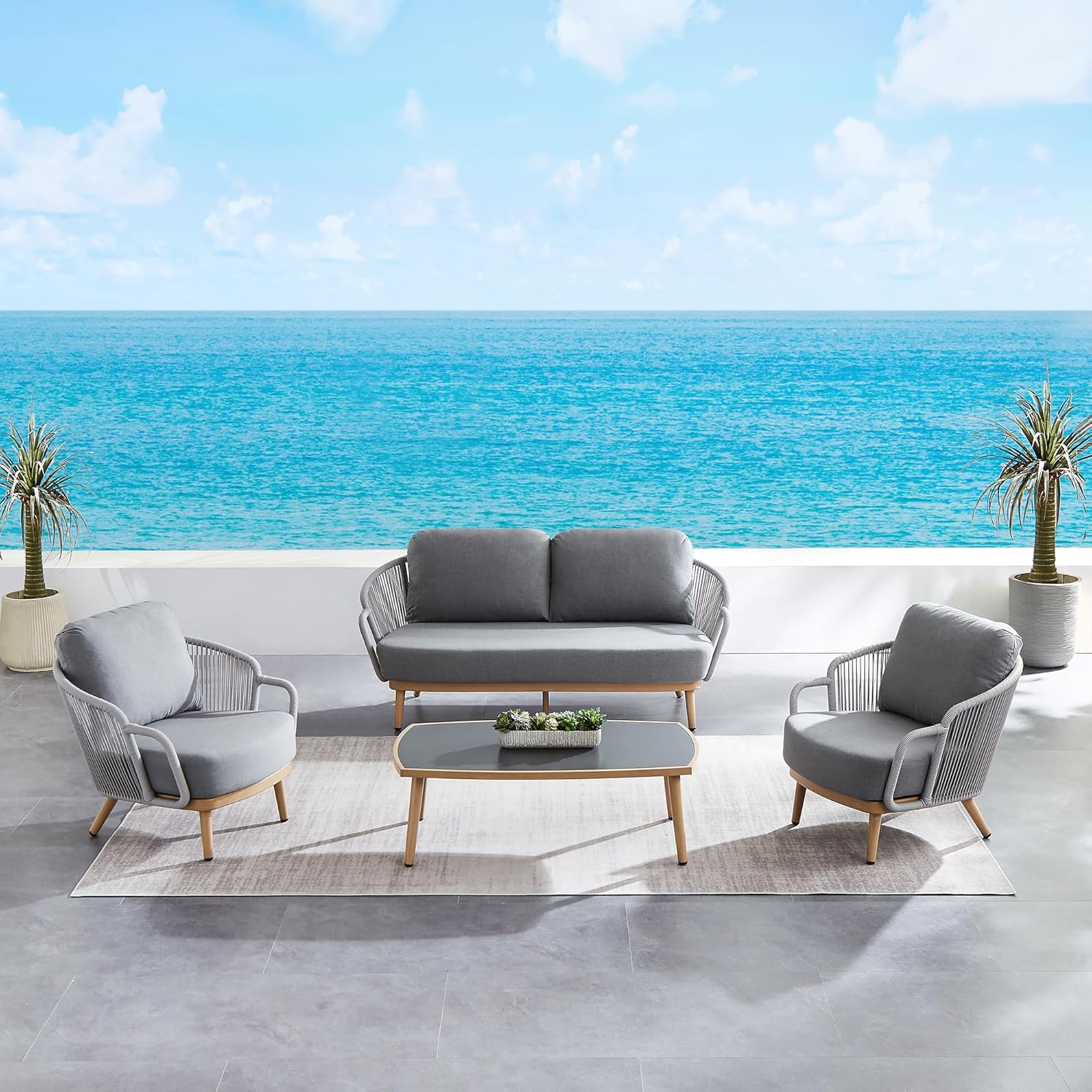 4 - Person Outdoor Seating Group with Cushions