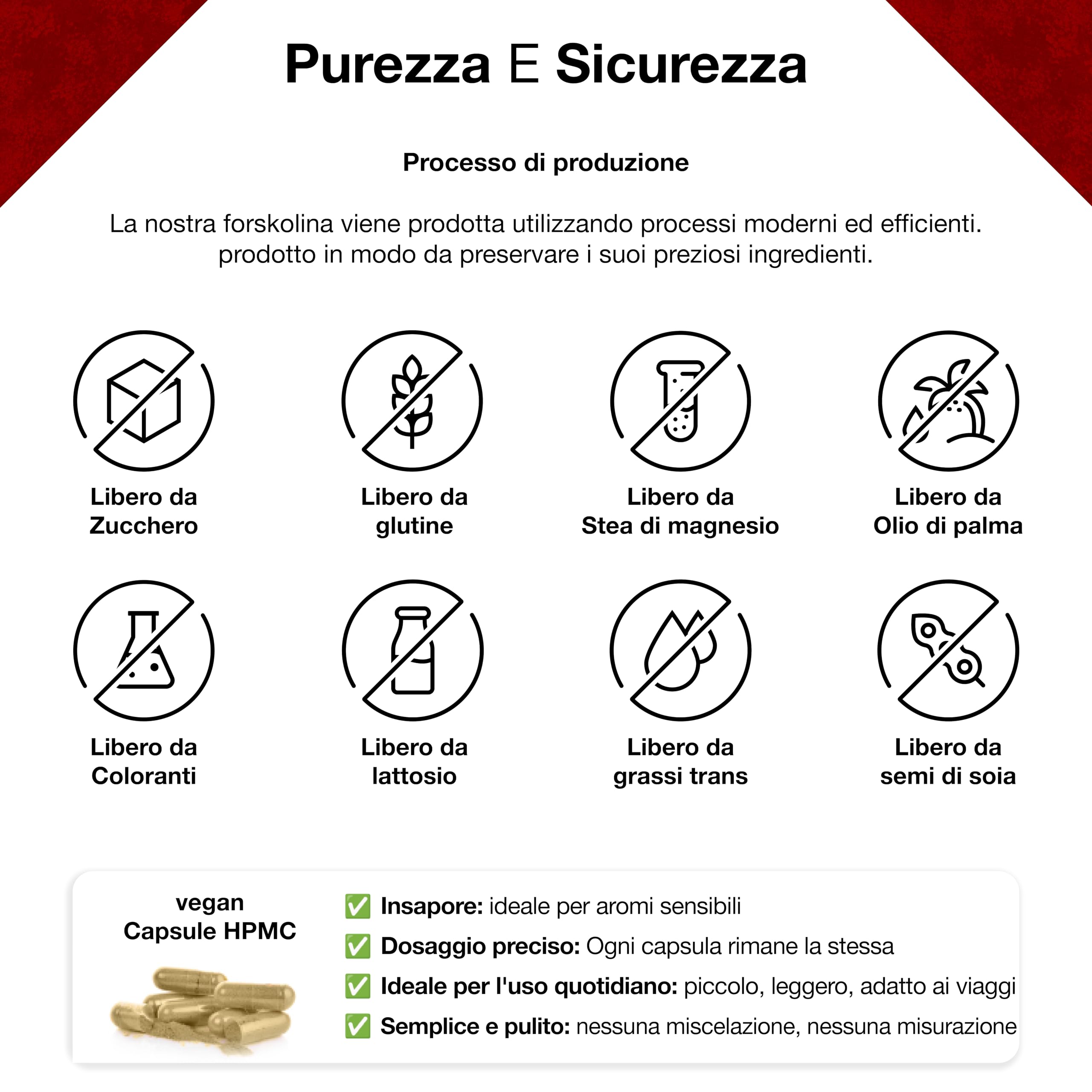 Estratto di Forskolin – 120 capsule – 4 mesi – scatola pillole inclusa – 2800 mg (equivalente a polvere di Forskohlii 35:1) – dosaggio elevato – vegano – testato da laboratorio – qualità premium