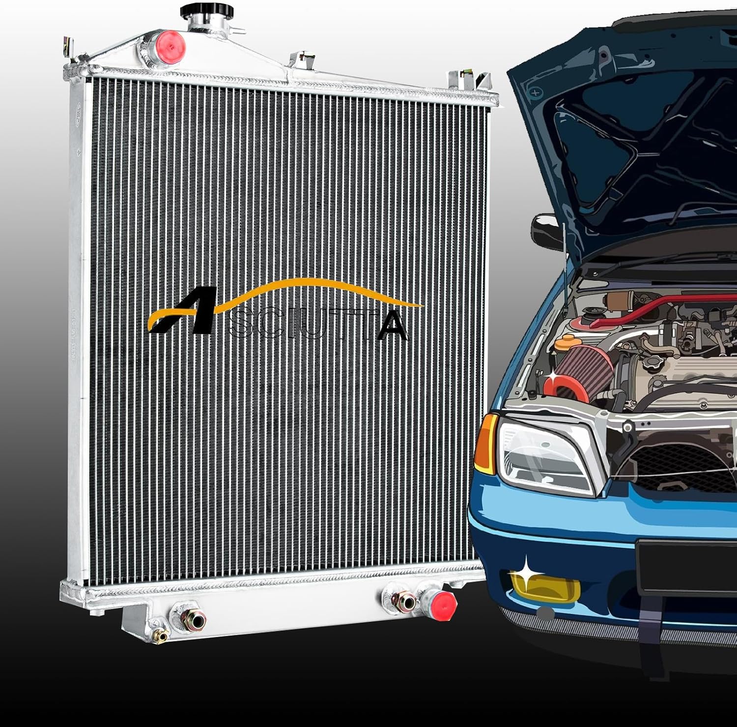 3 Row Core Radiator For 2006-2010 07 08 09 Ford Explorer Mercury Mountaineer Sport Trac V6 V8 4.0L 4.6L Radiador Aluminum Cooling Radiators