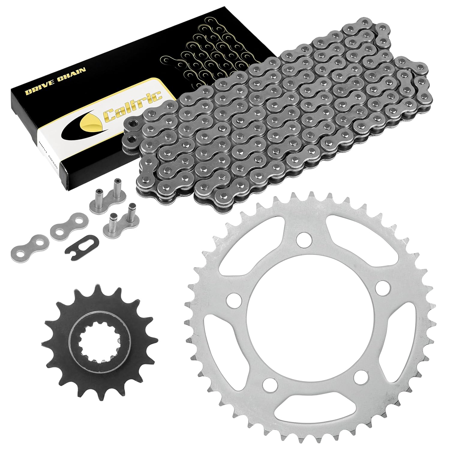Caltric Drive Chain & Sprockets Compatible with Honda Rebel 1100 CMX1100 DCT 2021-2023