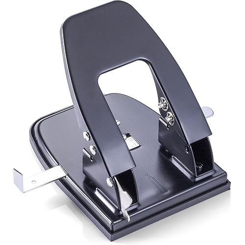 Officemate 2 Hole Punch, 30 Sheet Capacity, Black (90092)