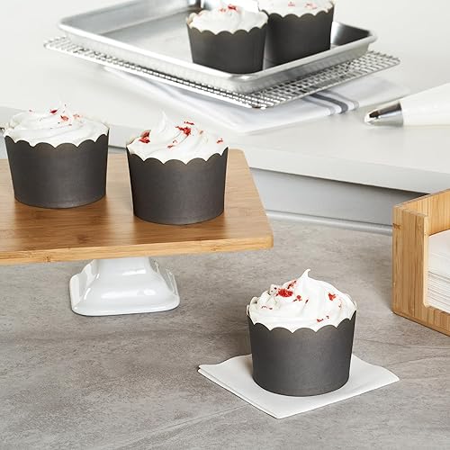 Miniatura 212 de Restaurantware Panificio Premium - Taza de papel Kraft de 10 onzas para hornear, tazas de papel para hornear, perfectas para magdalenas, cupcakes