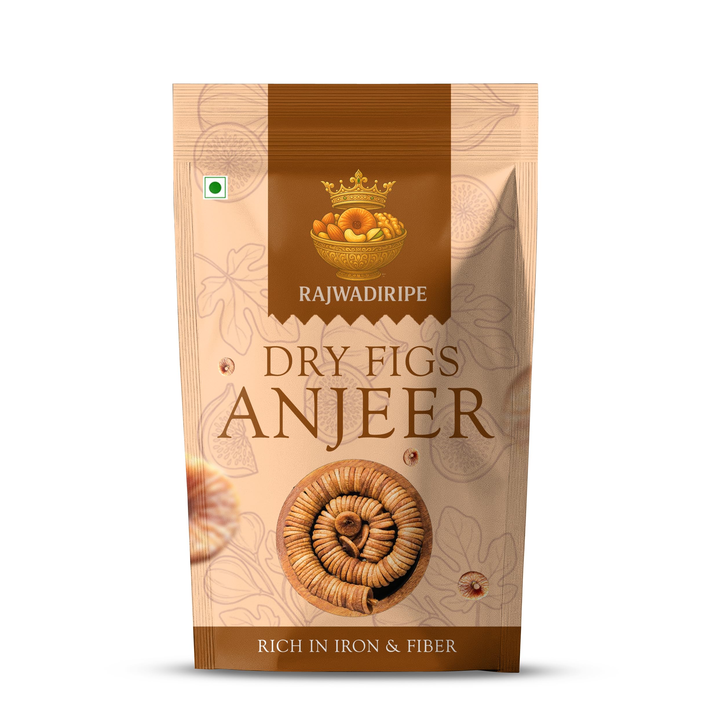 RAJWADIRIPE Dry Figs (Anjeer) | Soft Natural Dried Anjeer | Fiber Rich Healthy Dry Fruit Snack | Suitable For Milkshakes Desserts Fasting & Daily Nutrition | Ready To Eat Figs (1kg)