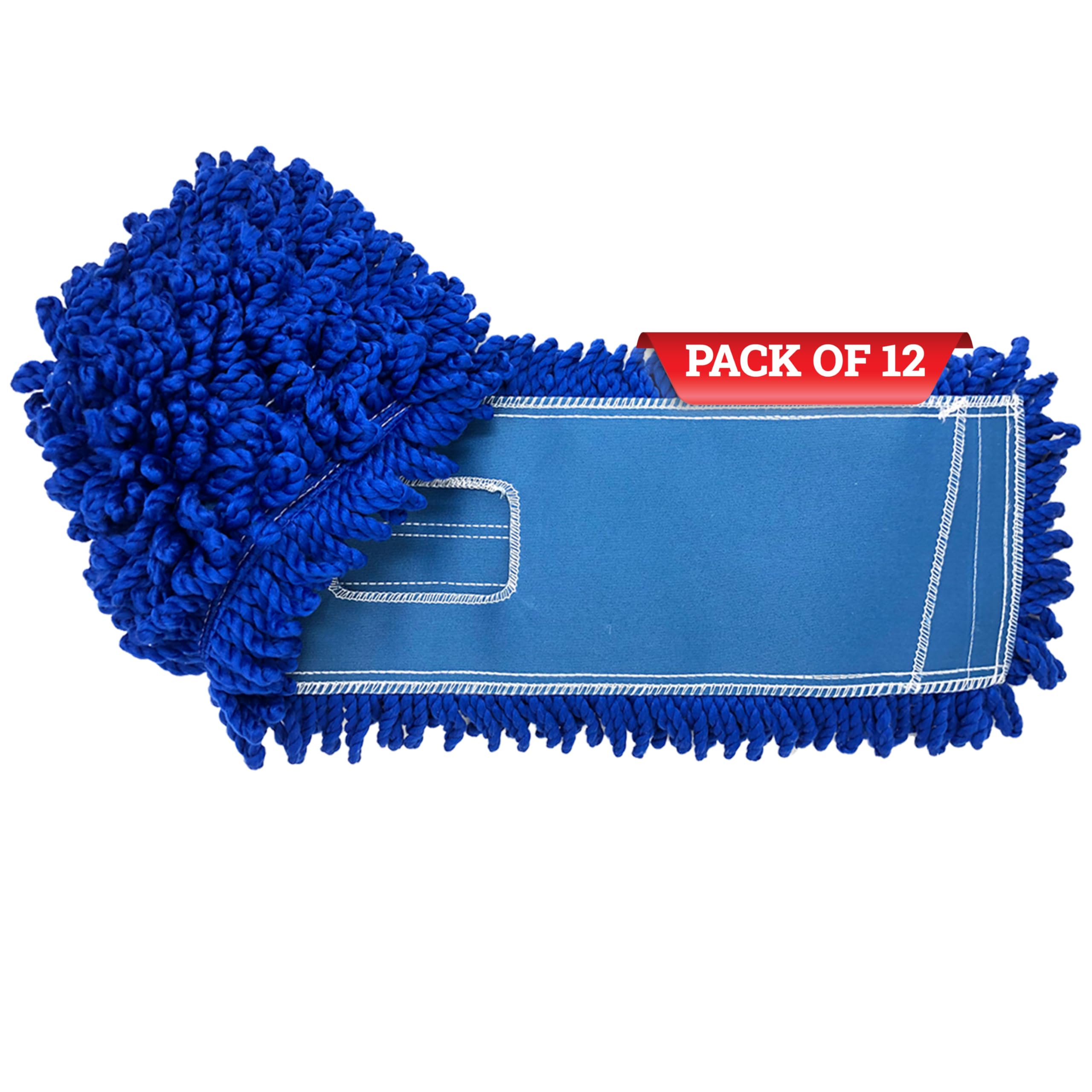 KLEEN HANDLER 24" Microfiber Dust Mop Head Replacement, Medium, 12 Pack