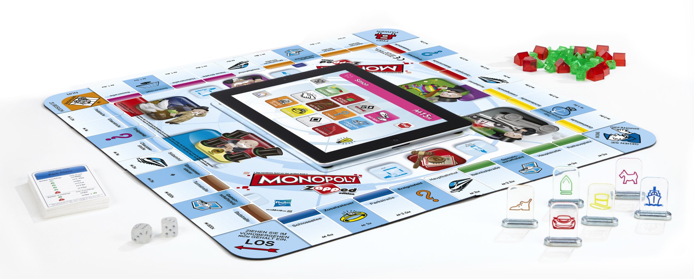 Hasbro 38115100 - Monopoly Zapped - spielbar mit iPad, iPhone und