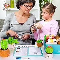 Vista 4 de Crochetta Kit de Ganchillo para Principiantes - Kit de Inicio de Ganchillo con Tutoriales de Video Paso a Paso, Kits para Aprender Ganchillo